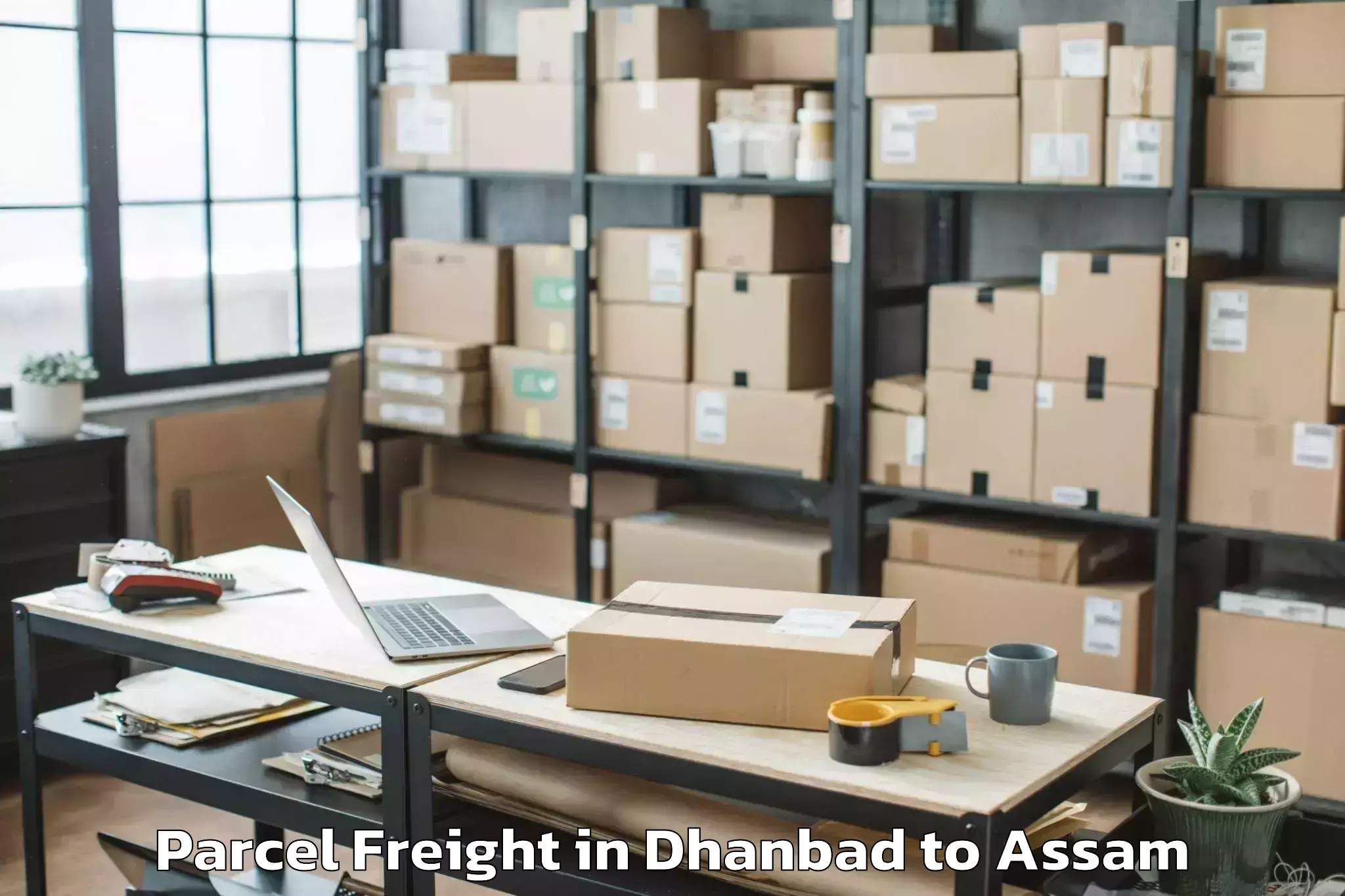 Expert Dhanbad to Dudhnoi Parcel Freight